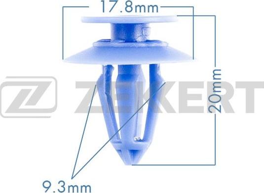 Zekkert BE-3079 - Clip, Fregio / Modanatura protettiva autozon.pro