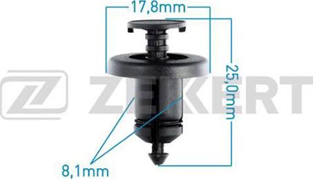 Zekkert BE-3316 - Clip, Fregio / Modanatura protettiva autozon.pro