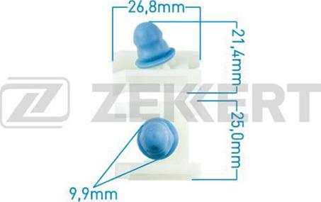 Zekkert BE-3330 - Clip, Fregio / Modanatura protettiva autozon.pro