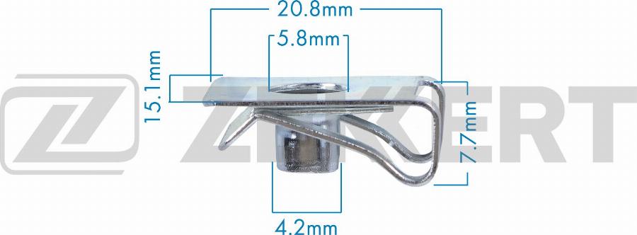 Zekkert BE-3791 - Clip, Fregio / Modanatura protettiva autozon.pro