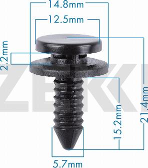 Zekkert BE-3751 - Clip, Fregio / Modanatura protettiva autozon.pro