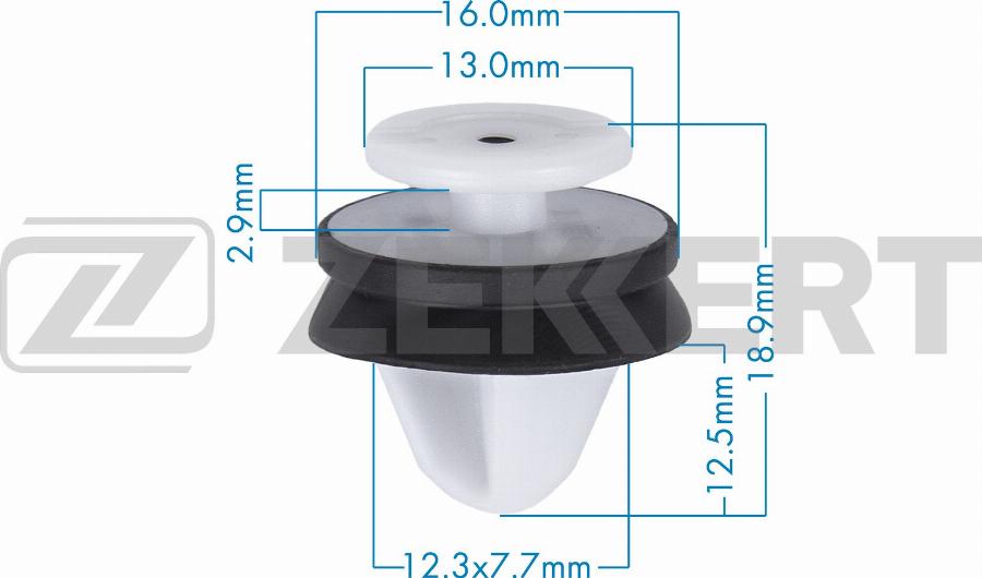 Zekkert BE-3786 - Clip, Fregio / Modanatura protettiva autozon.pro