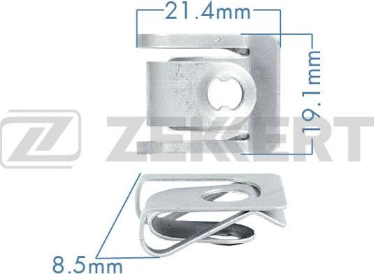 Zekkert BE-2446 - Clip, Fregio / Modanatura protettiva autozon.pro