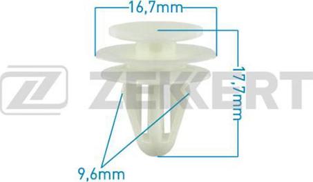 Zekkert BE-2413 - Clip, Fregio / Modanatura protettiva autozon.pro