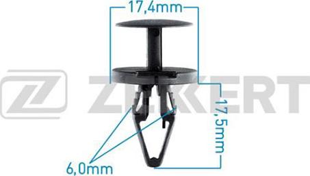 Zekkert BE-2580 - Clip, Fregio / Modanatura protettiva autozon.pro