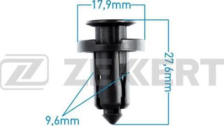 Zekkert BE-2523 - Clip, Fregio / Modanatura protettiva autozon.pro