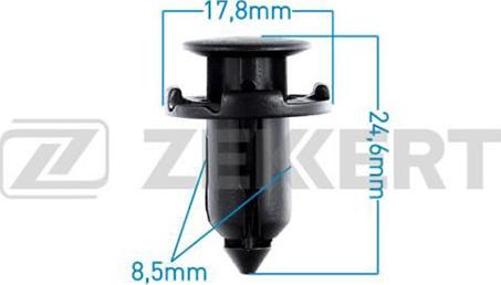 Zekkert BE-2693 - Clip, Fregio / Modanatura protettiva autozon.pro