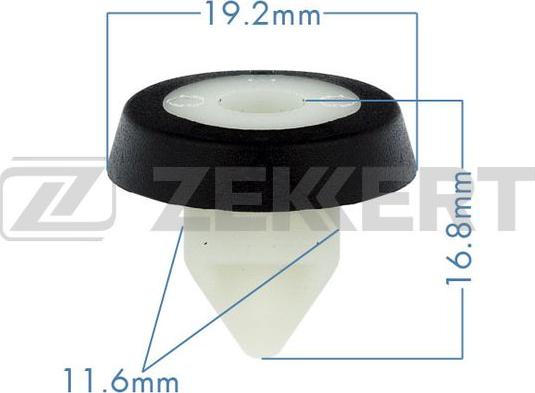 Zekkert BE-2647 - Clip, Fregio / Modanatura protettiva autozon.pro