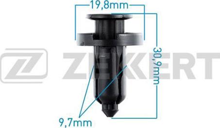 Zekkert BE-2164 - Clip, Fregio / Modanatura protettiva autozon.pro