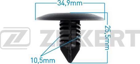 Zekkert BE-2381 - Clip, Fregio / Modanatura protettiva autozon.pro