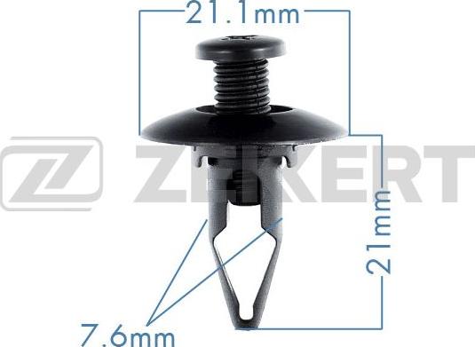 Zekkert BE-2299 - Clip, Fregio / Modanatura protettiva autozon.pro