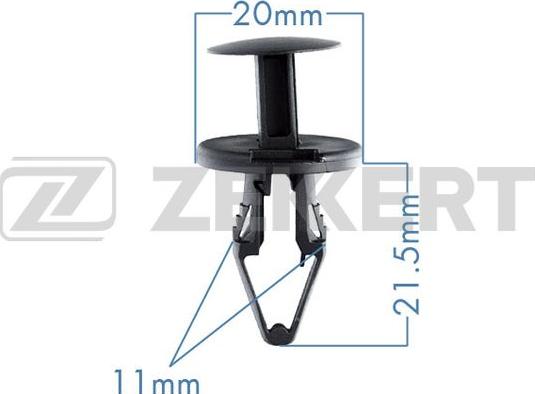 Zekkert BE-2294 - Clip, Fregio / Modanatura protettiva autozon.pro