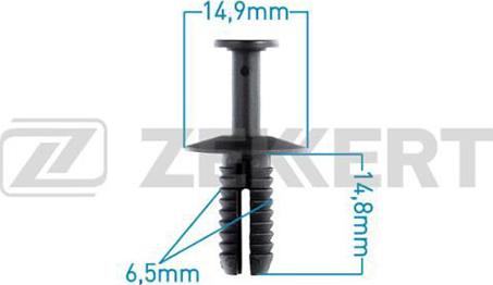 Zekkert BE-2203 - Clip, Fregio / Modanatura protettiva autozon.pro