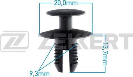 Zekkert BE-2733 - Clip, Fregio / Modanatura protettiva autozon.pro