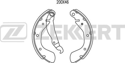 Zekkert BK-4459 - Kit ganasce freno autozon.pro