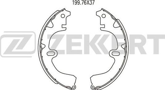 Zekkert BK-4457 - Kit ganasce freno autozon.pro