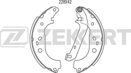 Zekkert BK-4469 - Kit ganasce freno autozon.pro