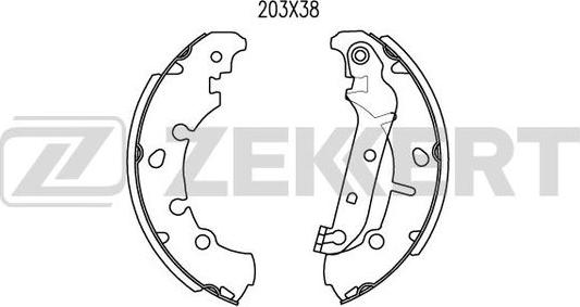 Zekkert BK-4468 - Kit ganasce freno autozon.pro