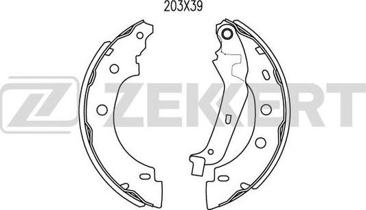 Zekkert BK-4462 - Kit ganasce freno autozon.pro