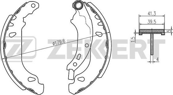 Zekkert BK-4470 - Kit ganasce freno autozon.pro