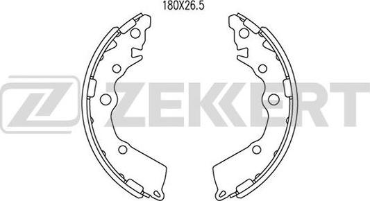 Zekkert BK-4094 - Kit ganasce freno autozon.pro