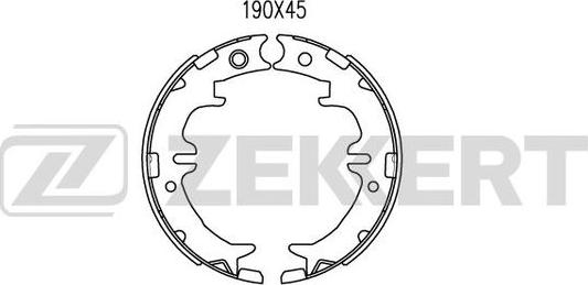 Zekkert BK-4046 - Kit ganasce freno autozon.pro