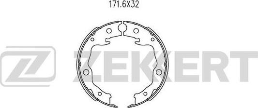 Zekkert BK-4043 - Kit ganasce freno autozon.pro