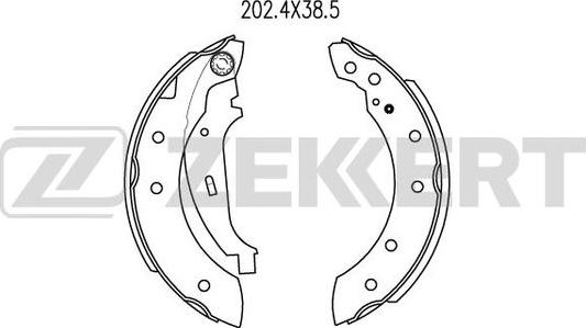 Zekkert BK-4058 - Kit ganasce freno autozon.pro