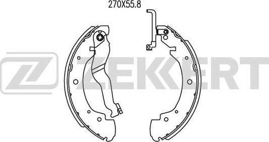 Zekkert BK-4052 - Kit ganasce freno autozon.pro