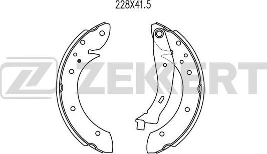 Zekkert BK-4069 - Kit ganasce freno autozon.pro