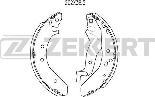 Zekkert BK-4004 - Kit ganasce freno autozon.pro