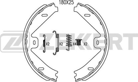 Zekkert BK-4084 - Kit ganasce freno autozon.pro