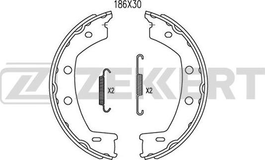 Zekkert BK-4083 - Kit ganasce freno autozon.pro