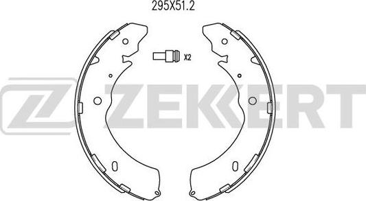 Zekkert BK-4034 - Kit ganasce freno autozon.pro