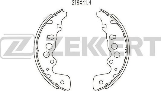 Zekkert BK-4020 - Kit ganasce freno autozon.pro