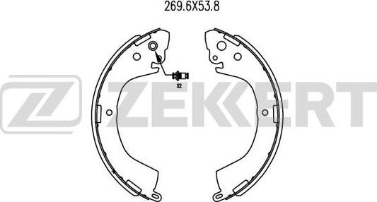 Zekkert BK-4023 - Kit ganasce freno autozon.pro