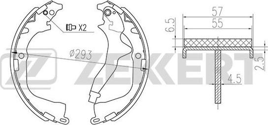 Zekkert BK-4079 - Kit ganasce freno autozon.pro