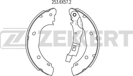 Zekkert BK-4073 - Kit ganasce freno autozon.pro