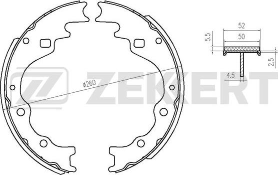 Zekkert BK-4129 - Kit ganasce freno autozon.pro