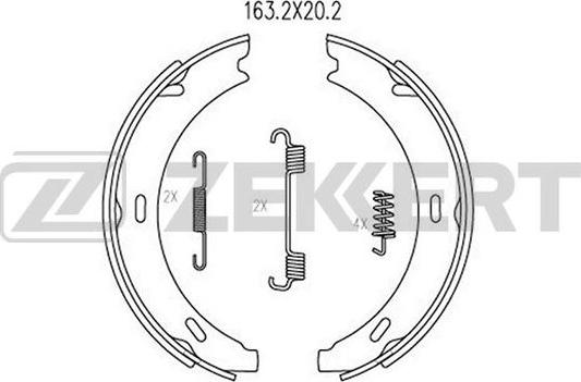 Zekkert BK-4126 - Kit ganasce freno autozon.pro