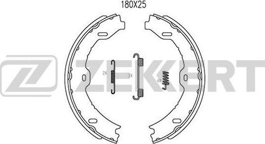 Zekkert BK-4303 - Kit ganasce freno autozon.pro