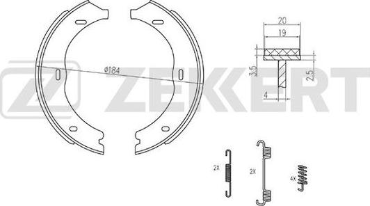 Zekkert BK-4323 - Kit ganasce freno autozon.pro