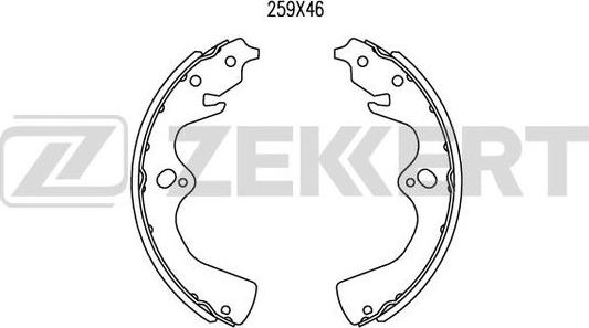 Zekkert BK-4253 - Kit ganasce freno autozon.pro