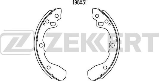 Zekkert BK-4257 - Kit ganasce freno autozon.pro