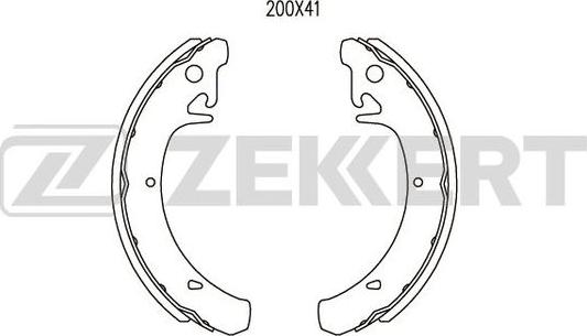 Zekkert BK-4261 - Kit ganasce freno autozon.pro