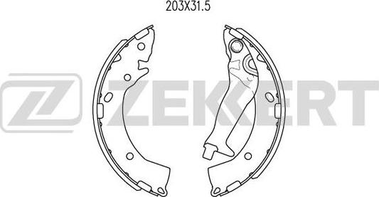 Zekkert BK-4236 - Kit ganasce freno autozon.pro