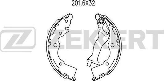 Zekkert BK-4237 - Kit ganasce freno autozon.pro