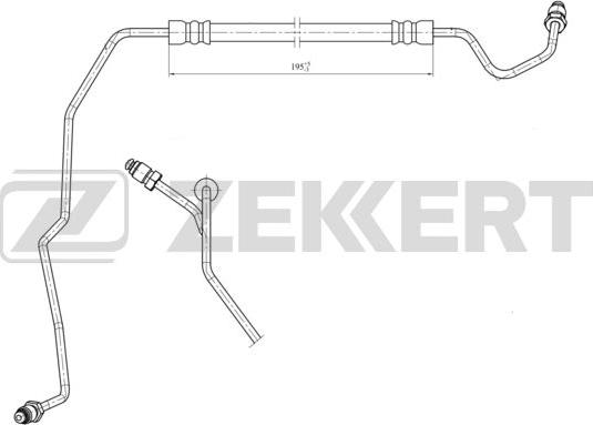 Zekkert BS-9443 - Flessibile del freno autozon.pro