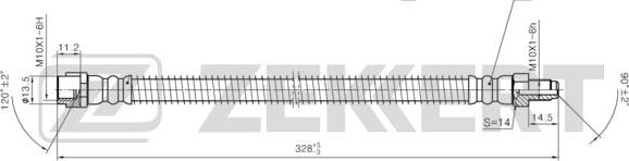 Zekkert BS-9455 - Flessibile del freno autozon.pro