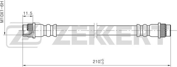 Zekkert BS-9456 - Flessibile del freno autozon.pro